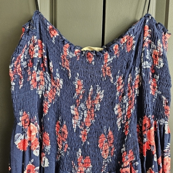 Altar'd State Womens Floral Off the Shoulder Maxi Dress Sz Large - Picture 3 of 7